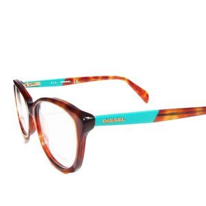 NEW DIESEL DL5088 052 54-18-145 HAVANA GREEN UNISEX EYEGLASSES